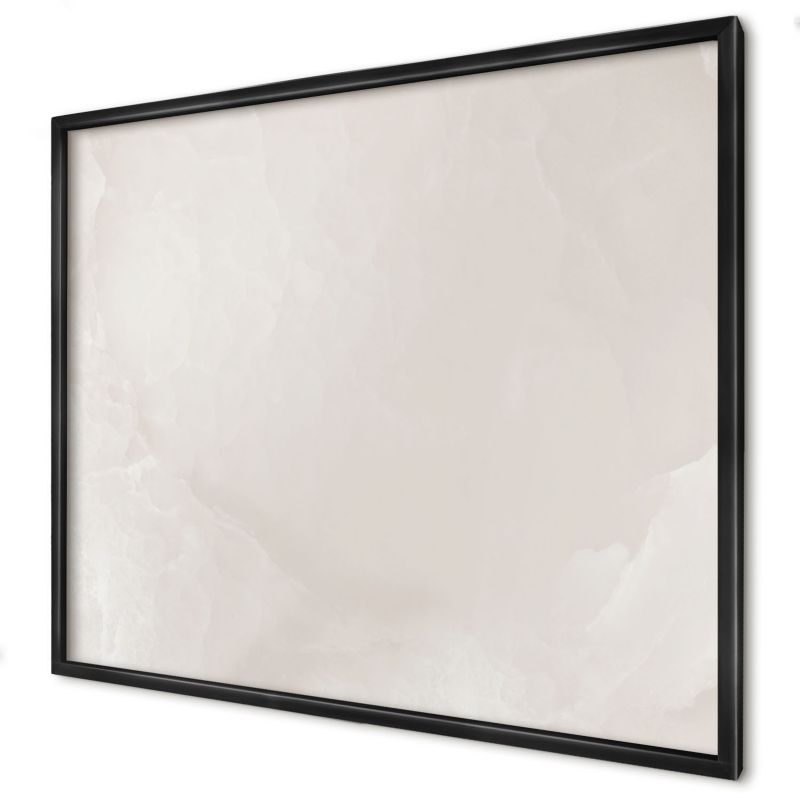 Ozdobna tablica na magnesy Wallfluent 80x60 Kremowa faktura w czarnej ramie 1szt