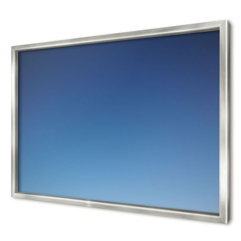 Tablica magnetyczna do salonu Wallfluent 60x40 Niebieskie gradienty w srebrnej ramie 1szt