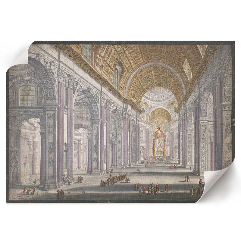 Plakat Na Płótnie ArtPrintCave 59,5x42 cm Wnętrze Bazyliki Giovanni Battista Piranesi 1 szt.