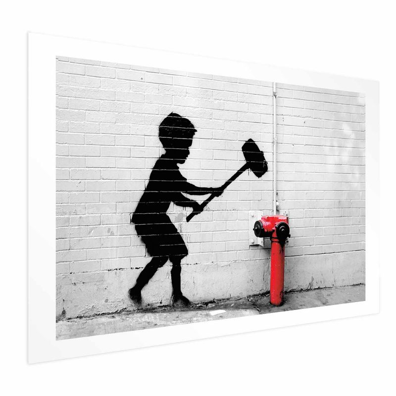 Plakat Artgeist Zniszczyć hydrant 90x60 cm bez ramy z marginesem 1 szt