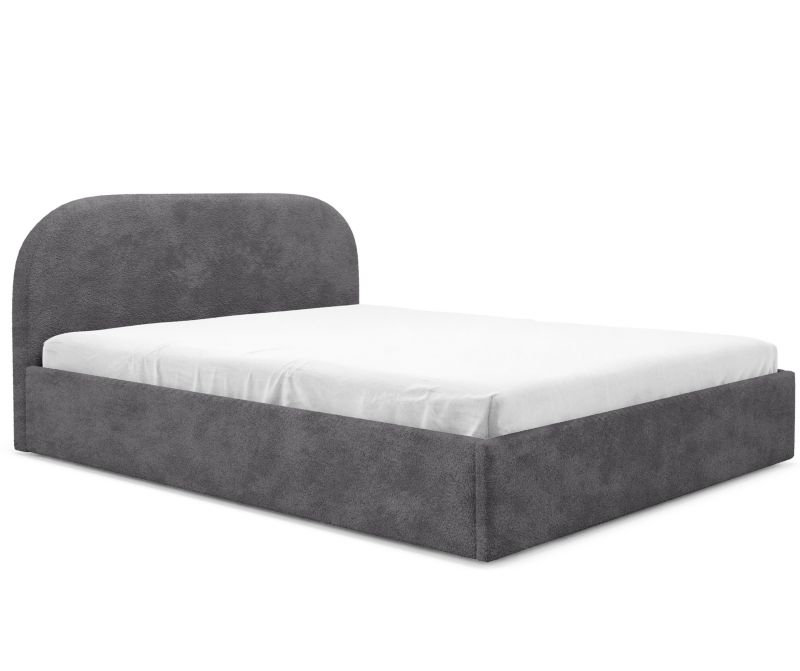 Łóżko MOON Sofello 120x200 boucle metalowy stelaż pojemnik Quelle 92 1 szt