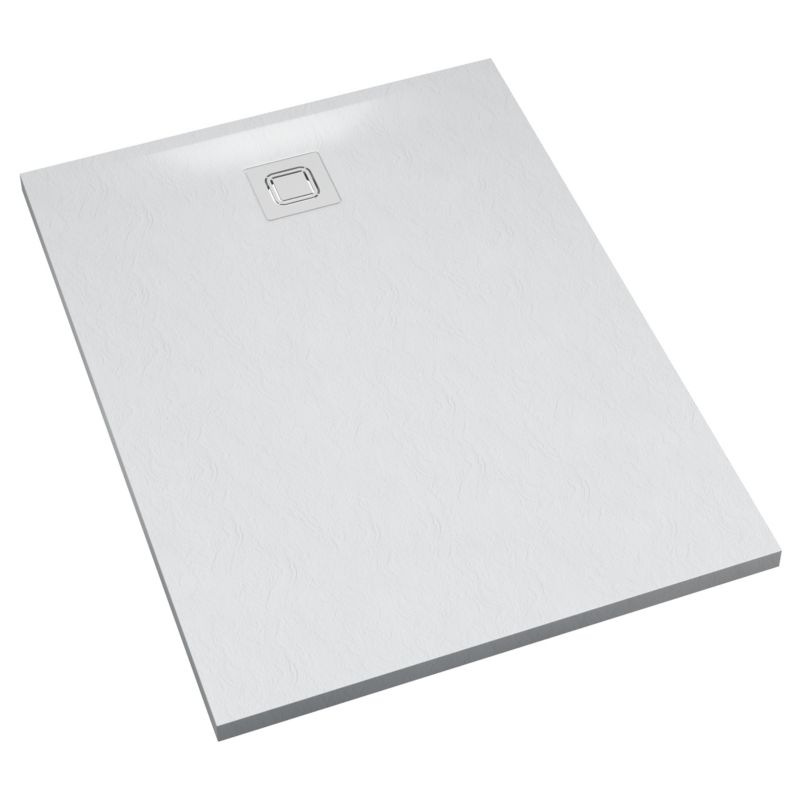Brodzik kompozytowy Schedpol Aqunix prostokątny Biała Struktura 80x120x4 cm 1 szt.
