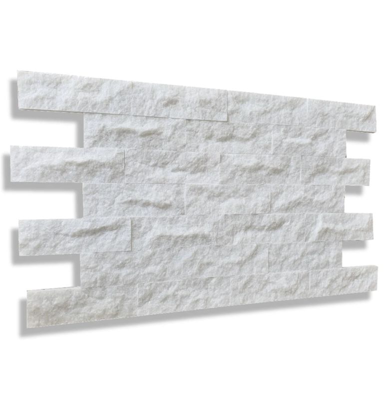 Kamień dekoracyjny marmurowy Tiles Pure White Brick 7x30 1 m2
