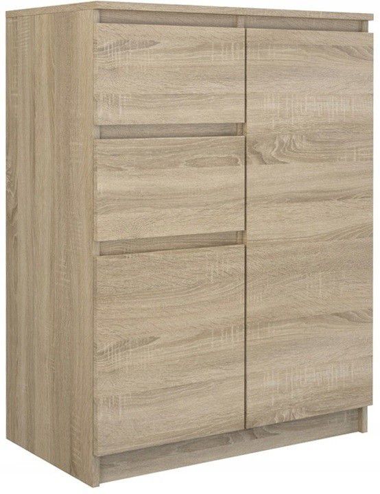 Komoda Topeshop Szafka 2D2S - Dąb Sonoma 40x70x97 cm 1 szt.