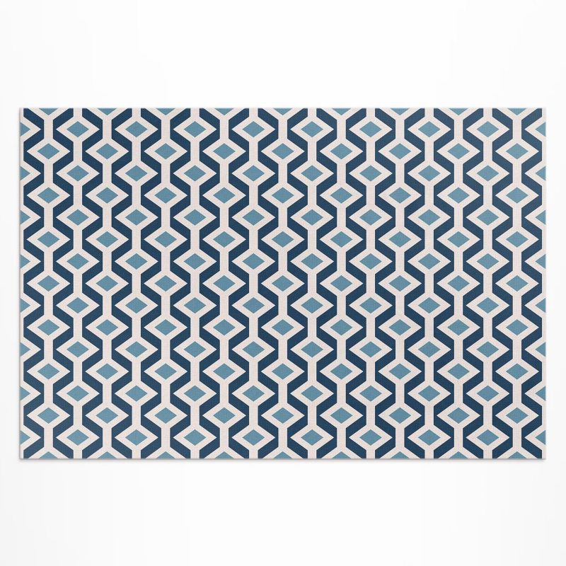 Dywan Winylowy Zewnętrzny Wallfluent 80x120 cm Geometryczny wzór szlaczki 1 szt.
