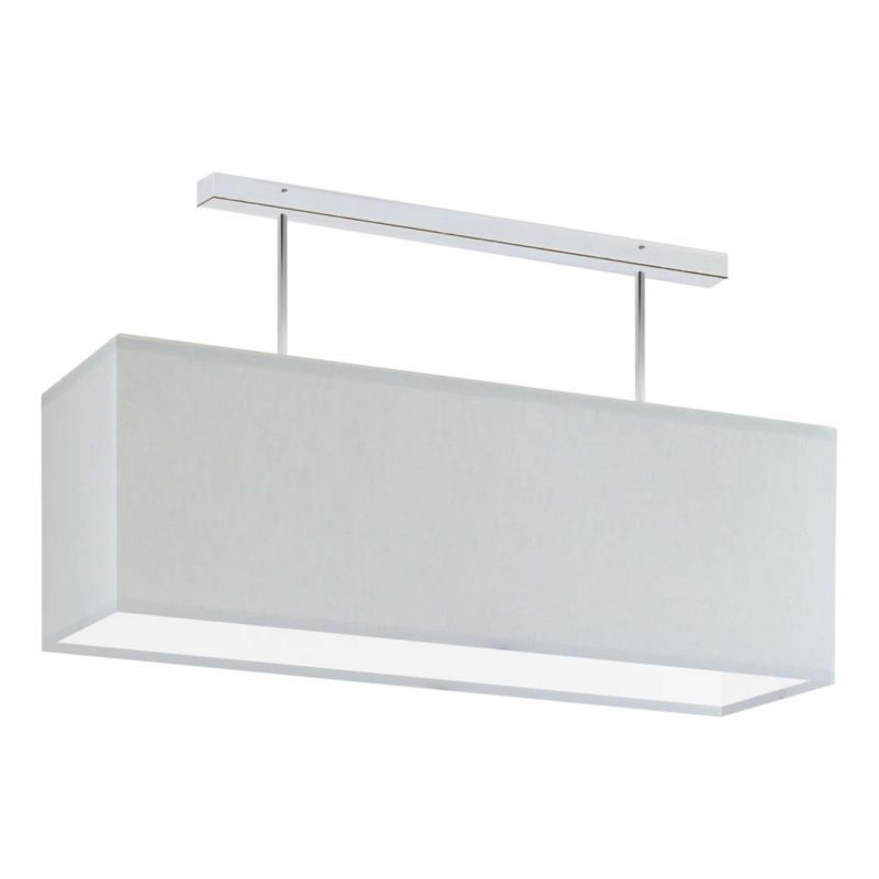 Lampa wisząca Volta Light Factory żyrandol plafon z abażurem prostokąt Jasny szary MONO 1szt.