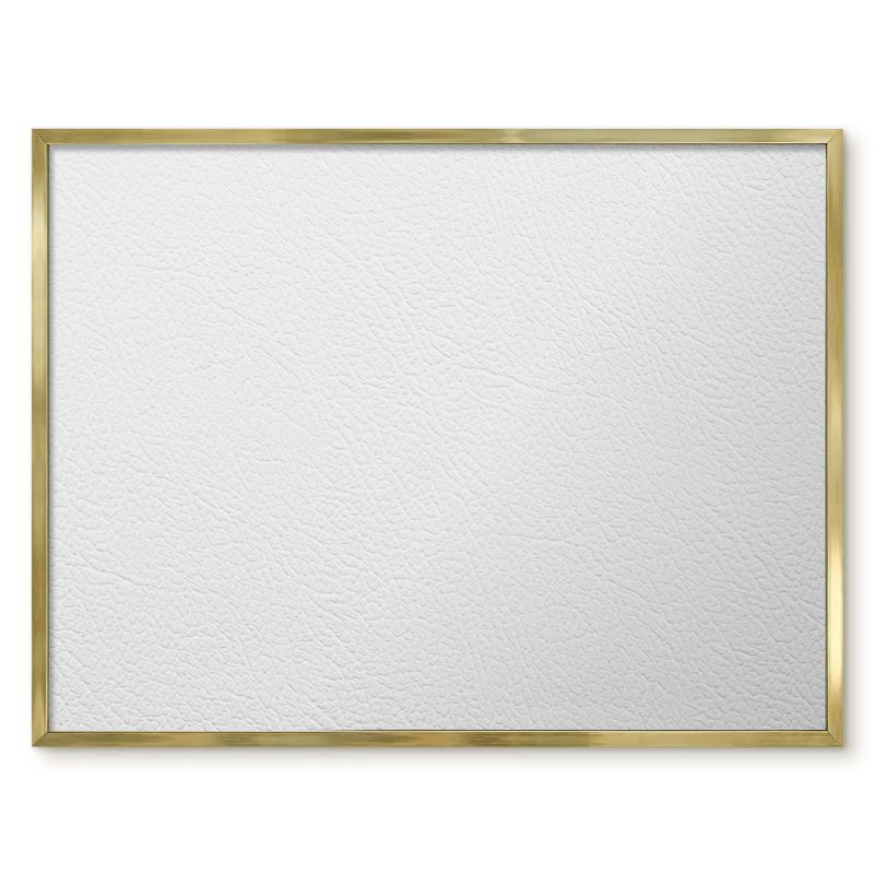 Magnetyczna Tablica Ścienna Tulup 80x60 cm Biała tekstura - Złota rama Do salonu, biura 1 szt.