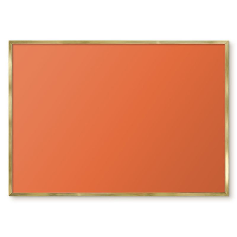 Tablica Magnetyczna Do Salonu Tulup 100x70 cm Mocny pomarańcz - Złota rama Do sypialni, salonu 1 szt.