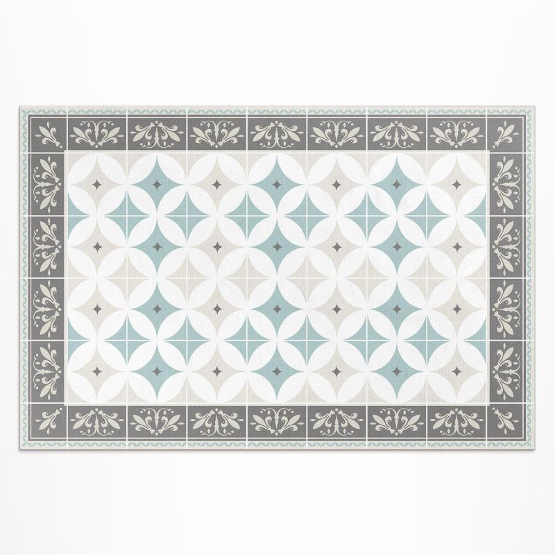Balkonowy Dywan Winylowy UV Wallfluent 150x225 cm Skandynawskie koła pastelowa mozaika 1 szt.