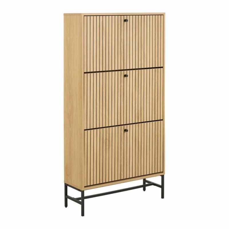 Szafka na buty Actona 3-drzwiowa loft 71,6x25x140,4 cm 1 szt.