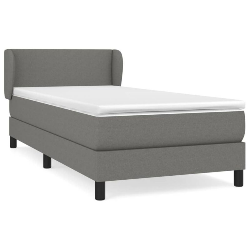 Łóżko kontynentalne WaszeMeble 90x200 cm ciemnoszara WM-3126054 1 szt.