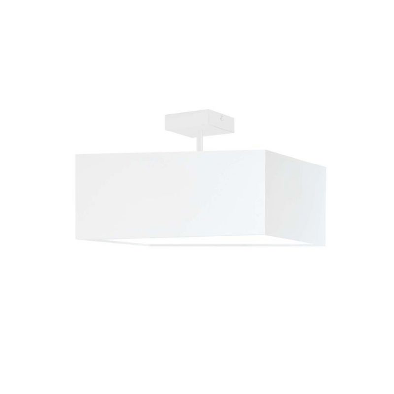 Lampa wisząca Volta Light Factory żyrandol plafon z abażurem kwadrat Biały MOTO 1szt.
