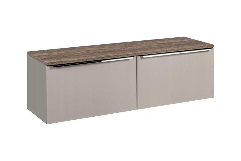 Szafka łazienkowa Furnidea 160 cm szara z blatem Santa Fe Taupe 1 szt.