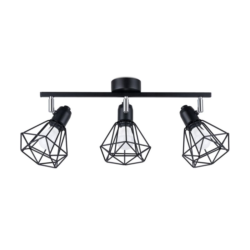 Lampa sufitowa Pure Lume SELARA czarna-chromowana 3xE14x40W IP20 wym:19x52x17cm - 1 szt.