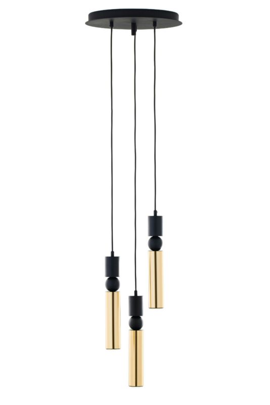 Lampa sufitowa Jupiter ALAS czarno-złota 3xGU10x10W IP20 wym:136x30x30cm - 1 szt.