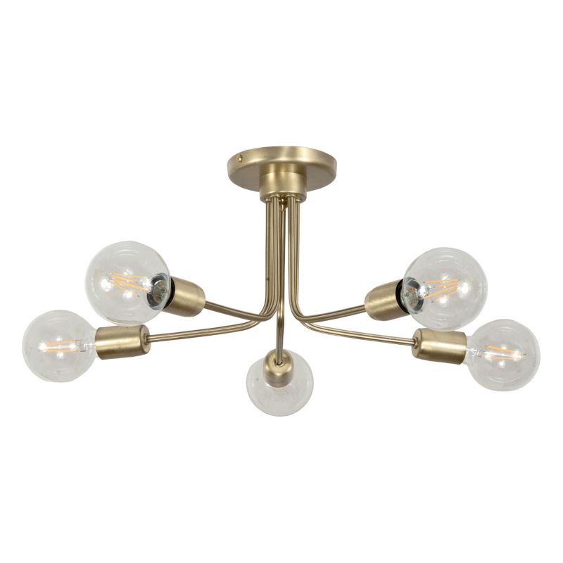 Lampa sufitowa EDYLIT industrialna złota loft 5xE27 FRIDA PATINA 11-720 1 szt.