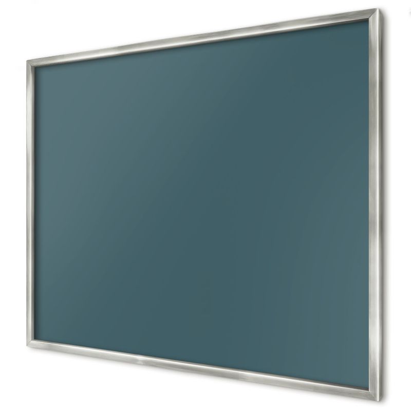 Dekoracyjna tablica magnetyczna Wallfluent 80x60 Ciemny turkus w srebrnej ramie 1szt