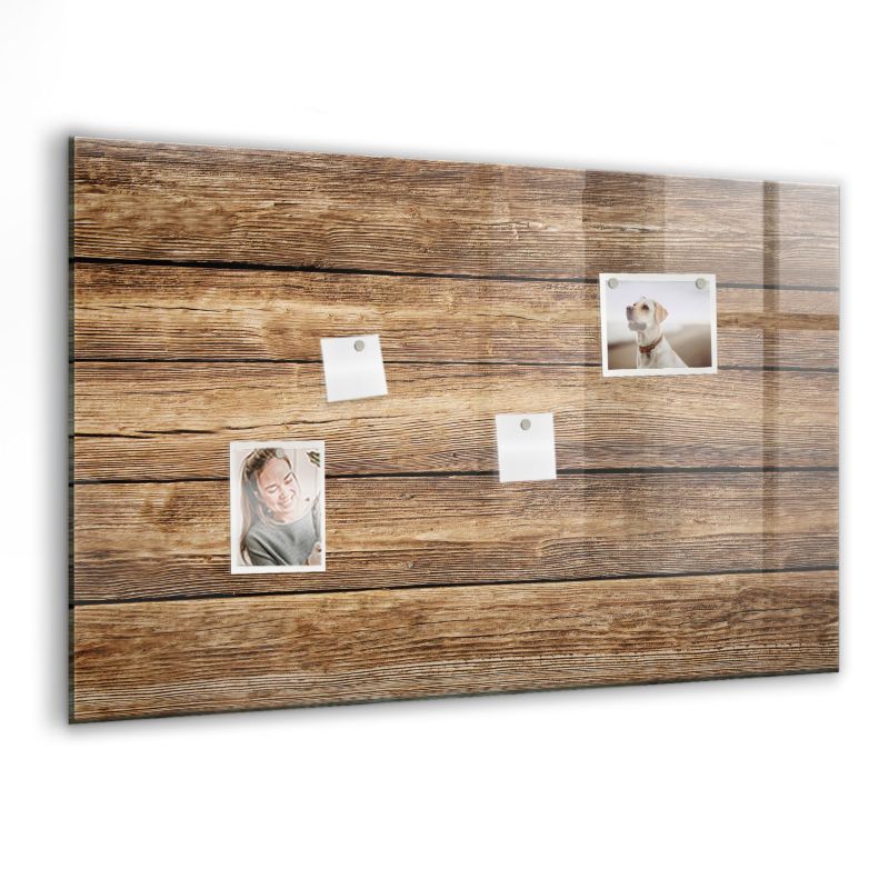 Tablica Magnetyczna Do Kuchni Na Magnesy Wallfluent 90x60 cm Naturalna tekstura drewna 1 szt.
