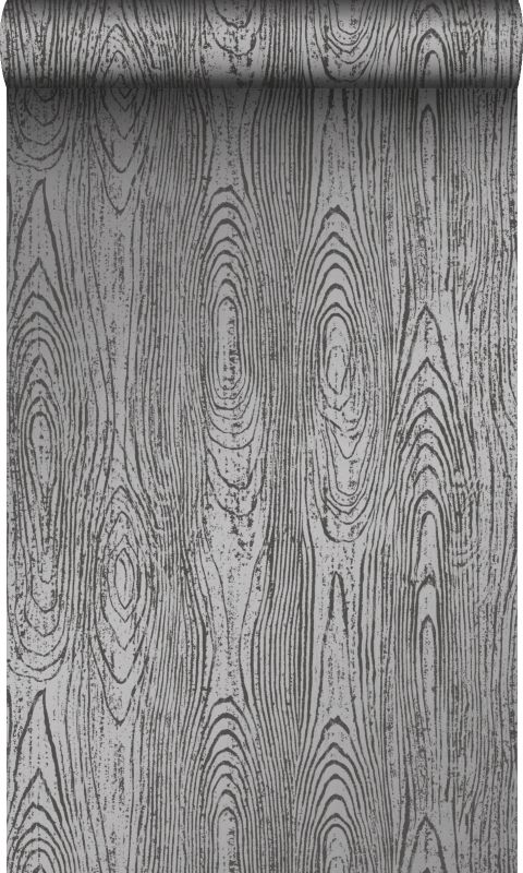 Tapeta Origin Wallcoverings deski z ziarnami czarnym 53 cm x 10.05 m - 1 rol.
