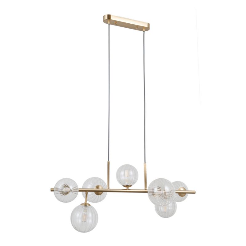 Lampa wisząca Italux TOLEDO złota 7xG9x5W wym:120x75x38cm IP20 -1 szt.