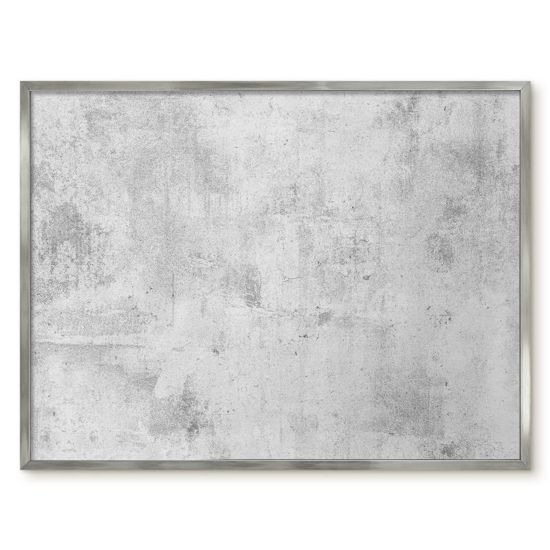 Tablica Do Magnesów Tulup 80x60 cm Beton surowy - Srebrna rama Do salonu, biura 1 szt.