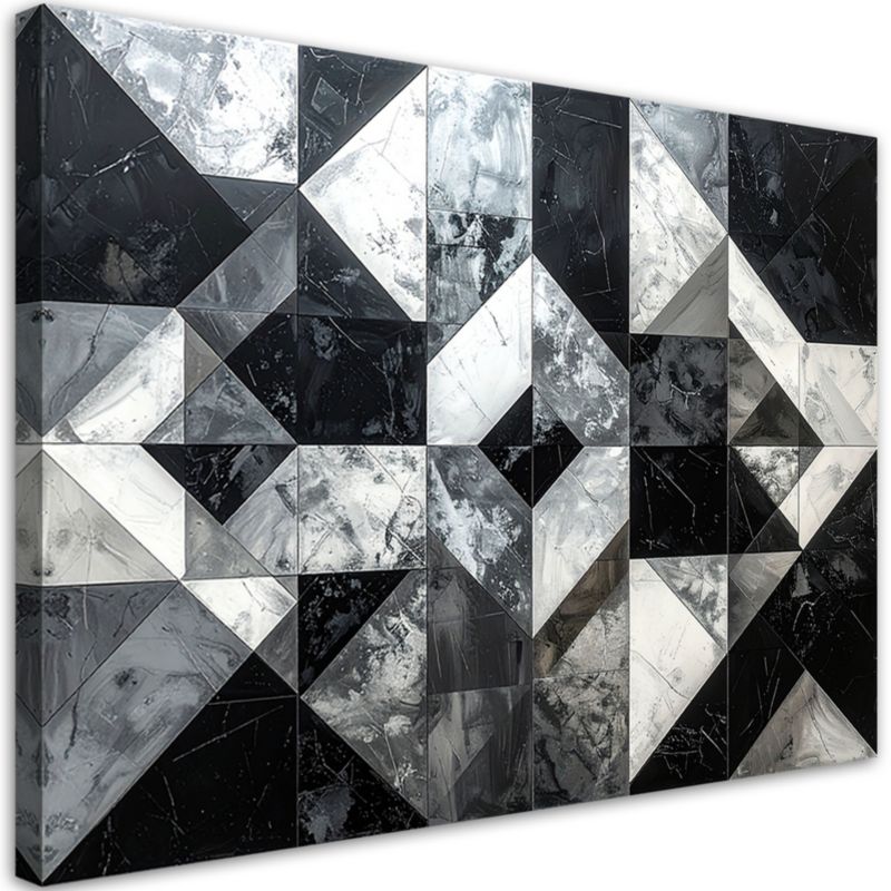 Obraz do salonu sypialni kuchni biura loftu Feeby Czarno biała 45x30cm 1szt