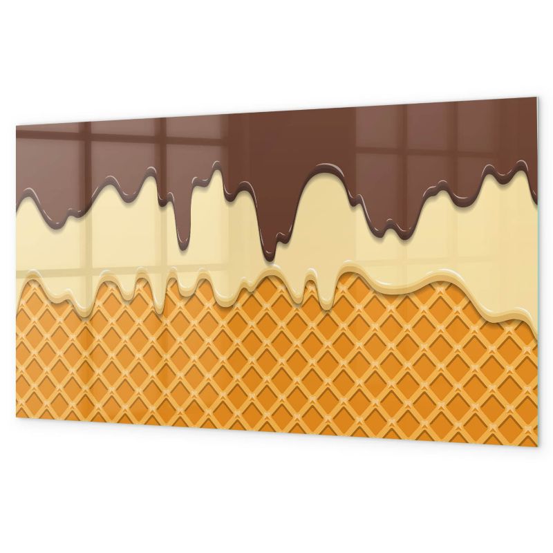 Tablica Magnetyczna Suchościeralna Tulup 120x60 cm Lody Z magnesami, gąbką i Czarny marker 1 kpl