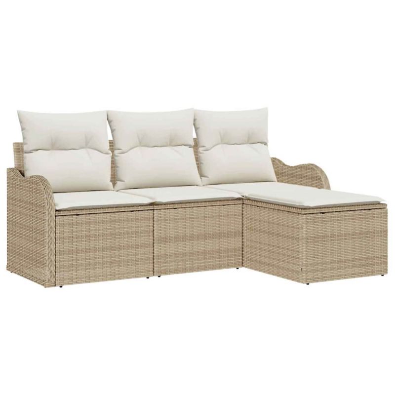 Sofa ogrodowa WaszeMeble z technorattanu beżowa z poduszkami WM-3354320 1 szt.