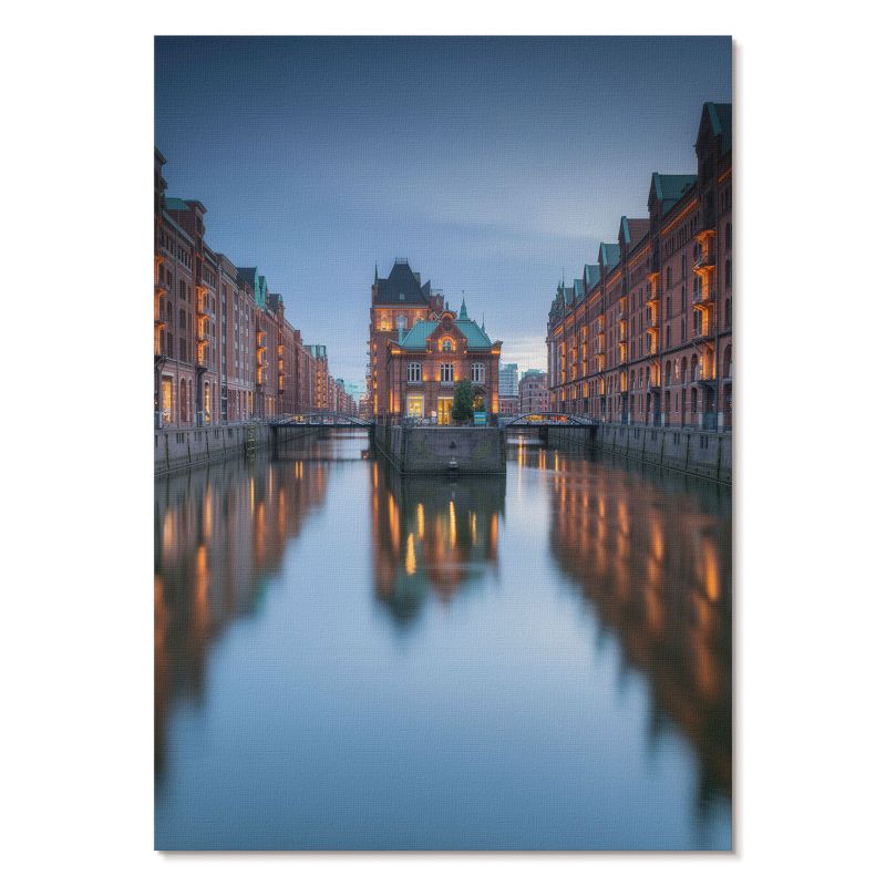 Plakat na Ścianę Tulup 29,7x42 cm (A3) Miasto wieczorem Do salonu, biura, sypialni 1 szt.