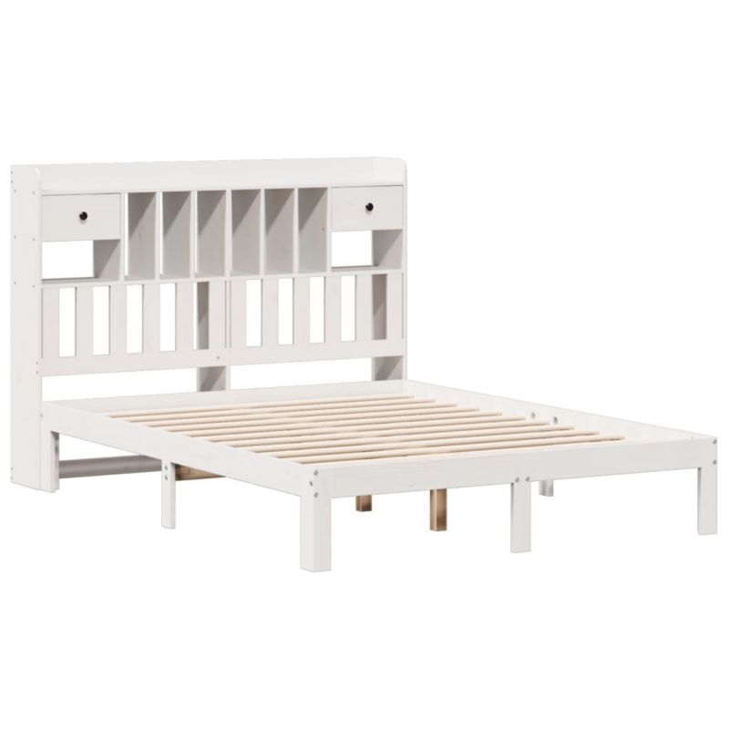 Łóżko drewniane WaszeMeble 140x190 cm białe WM-3322594 1 szt.