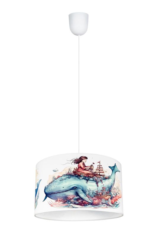 Lampa dziecięca sufitowa wisząca OCEAN HEXE 1 x E27 H0924 1 szt.