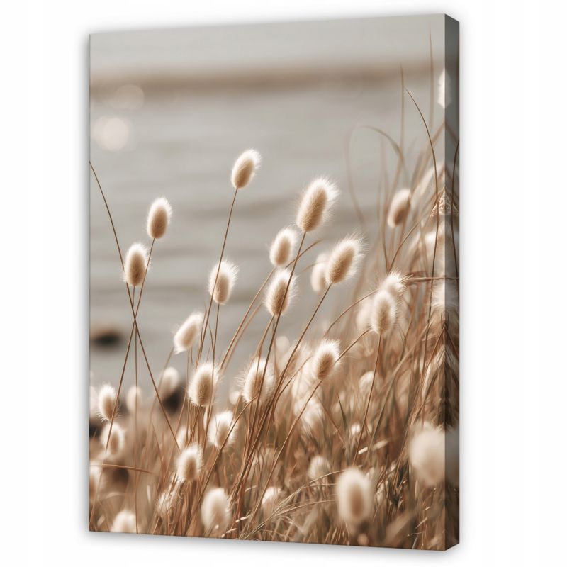 Obraz WALLARENA Do Sypialni Salonu Na Płótnie Kwiaty Natura Kwiaty polne Beżowy 40x60 cm SPP16503O4 1 szt.