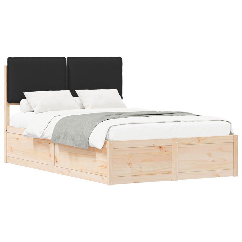 Łóżko Drewniane WaszeMeble 120x190 cm Brązowe WM-3405524 1 szt.