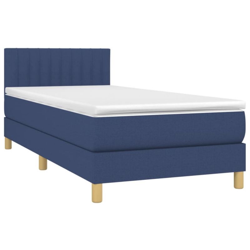 Łóżko kontynentalne WaszeMeble 80x200 cm niebieskie WM-3133835 1 szt.