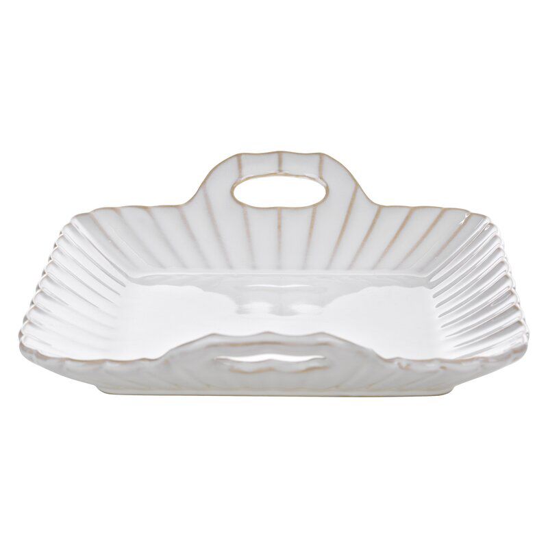 Patera ceramiczna Eurofirany 24 x 23 x 6 cm kremowa 1 szt.