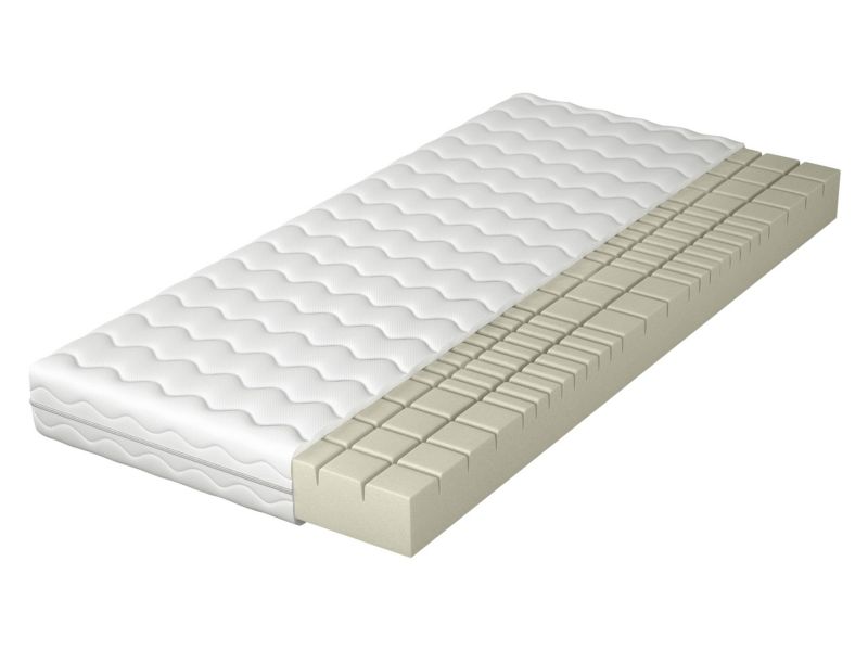 Dwustronny materac MIRJAN 24 piankowy Nemezis 15 cm biały 200x200 cm 1 szt.