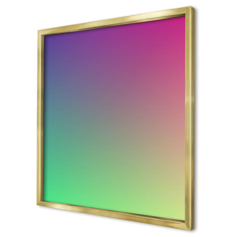 Magnetyczna tablica ozdobna Wallfluent 50x50 Kolorowy gradient w złotej ramie 1szt