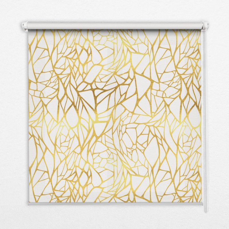Roleta Do Okien Tulup 140x140 cm Żółty Wzór Montaż do ściany/sufitu 1 szt.