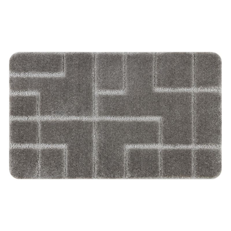 Dywanik łazienkowy Dywaniki łazienkowe RugsX 60x100 cm szary KPL265 1 szt.