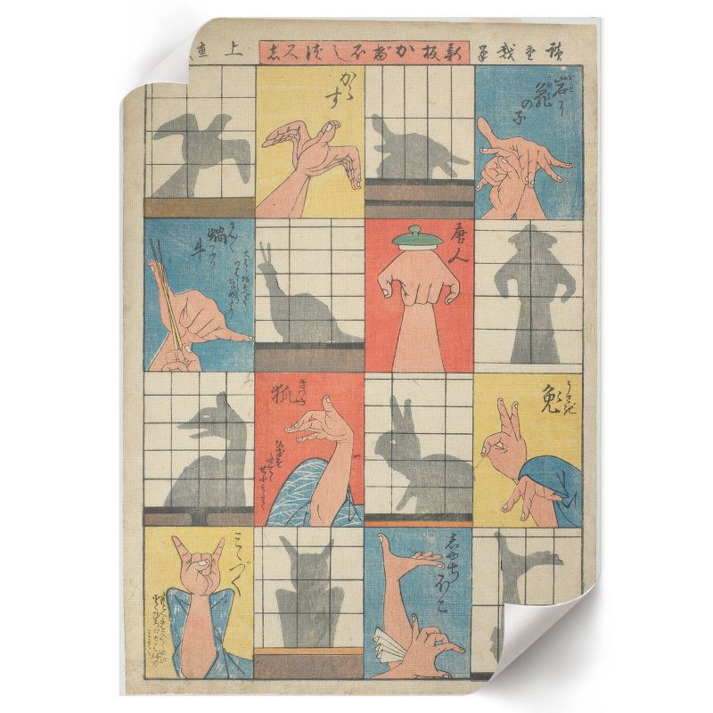 Plakat Premium ArtPrintCave 59,5x84 cm Osiem postaci cieni Utagawa Hiroshige 1 szt.