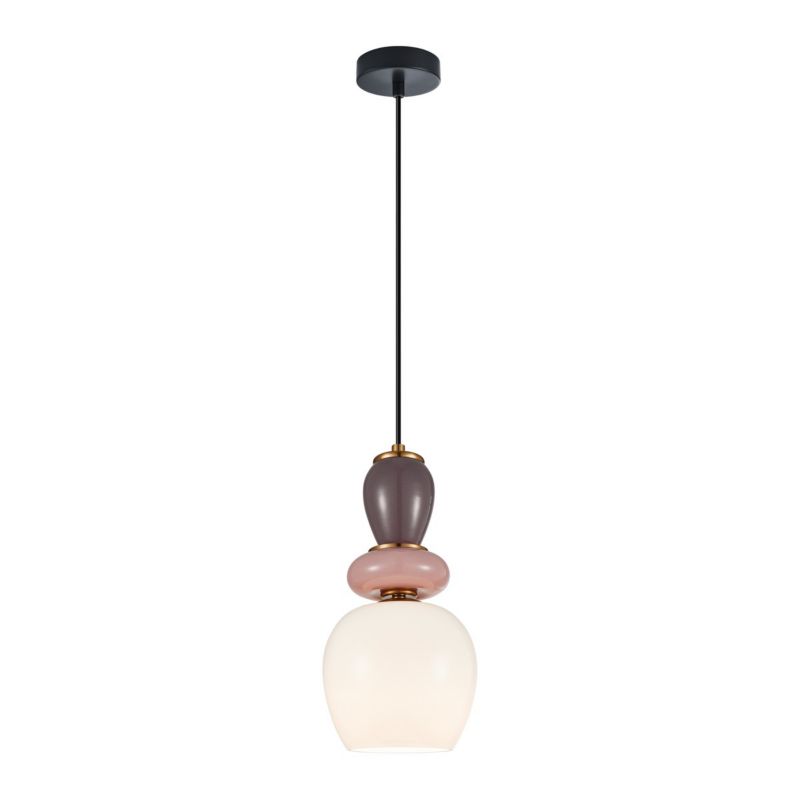 Lampa wisząca ozdobne elementy Italux Martelo multikolor 1xE27x40W IP20 wym:105x15,5x15,5cm - 1 szt.