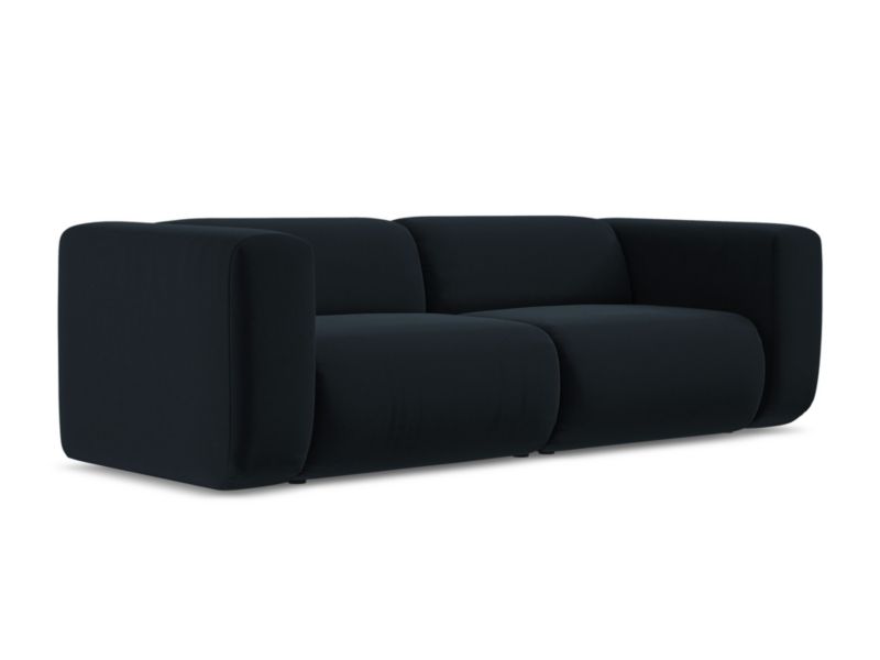 3-osobowa kanapa modułowa LaMiaSofa Bari z tkaniny welwetowej 228x89 cm królewski niebieski 1 szt.