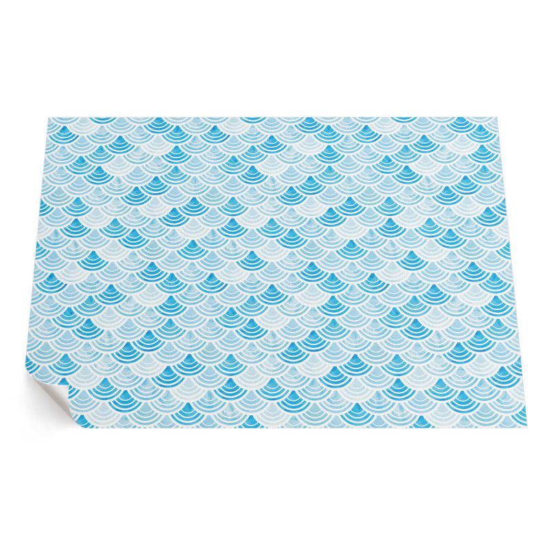 Dywan Winylowy Z Nadrukiem ArtPrintCave 150x225 cm Akwarelowe fale wzór w stylu azjatyckim 1 szt.