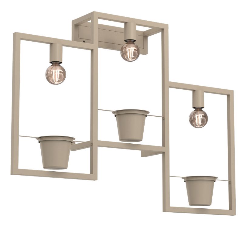 Kinkiet Luminex Flores beżowy 3xE27x15W IP20 wym:76x98x16cm - 1 szt.