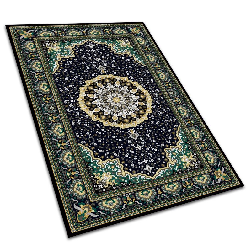 Winylowy Dywan Tarasowy Tulup 150x225 cm Wodoodporny, Lekki Złota mandala 1 szt.