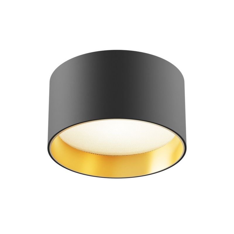 Spot reflektor natynkowy Maytoni Vega czarny-matowy złoty LED 1x12W 890lm Ciepła biel IP20 -1 szt.