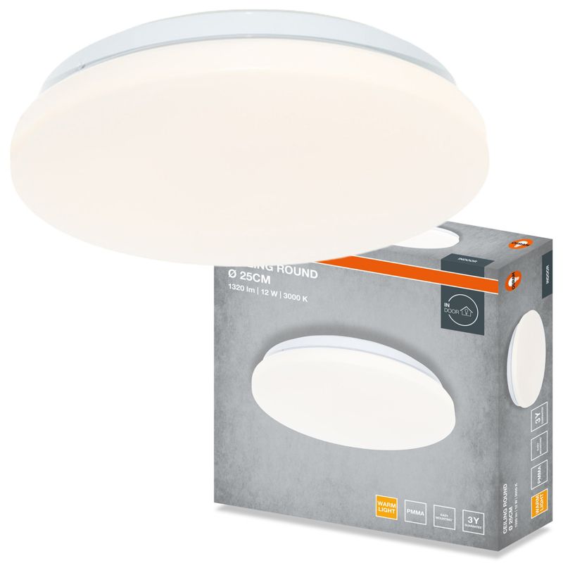 Plafon Osram Round Lampa Sufitowa Plafon LED 12W 960lm 3000K Okrągły Biały 1 szt.