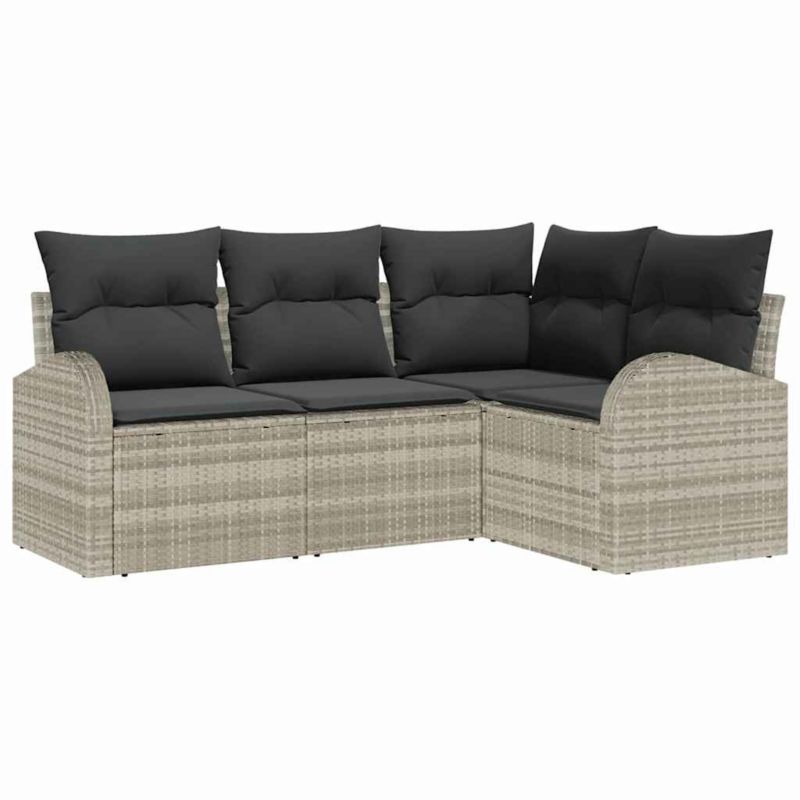 Zestaw mebli ogrodowych modułowy WaszeMeble szary z poduszkami WM-3346022 1 kpl