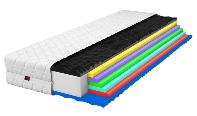 Materac piankowy Eco Complex Max 21 cm 120x200 masujący antyalergiczny 1 szt.