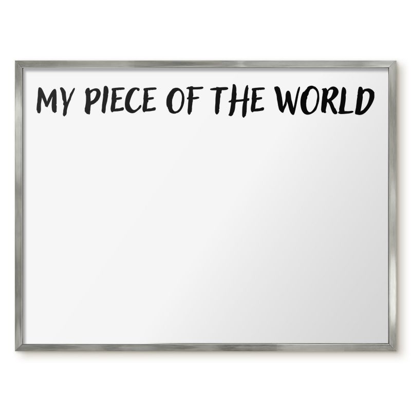 Tablica Na Magnesy Z Wakacji Tulup 80x60 cm My piece of the world - Srebrna rama Do salonu, sypialni 1 szt.